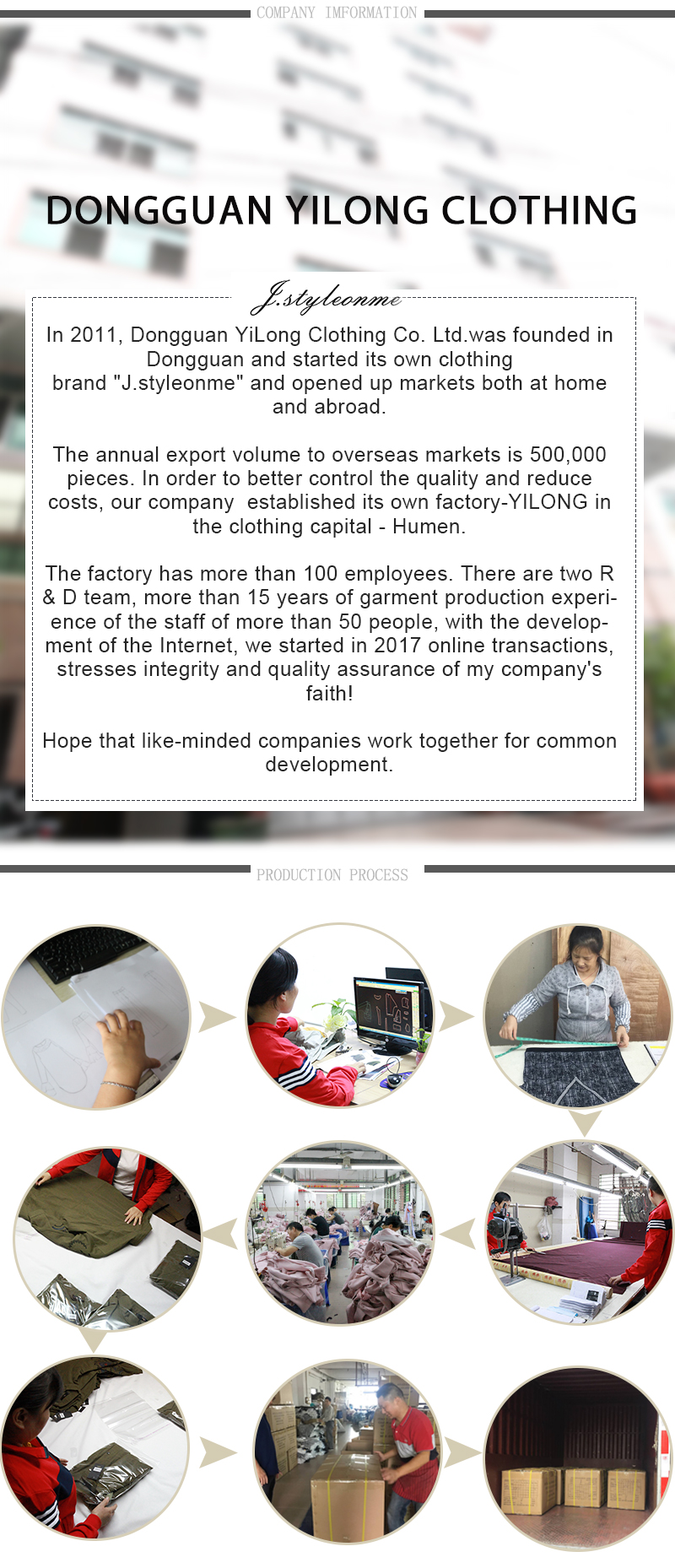 Company overview banner