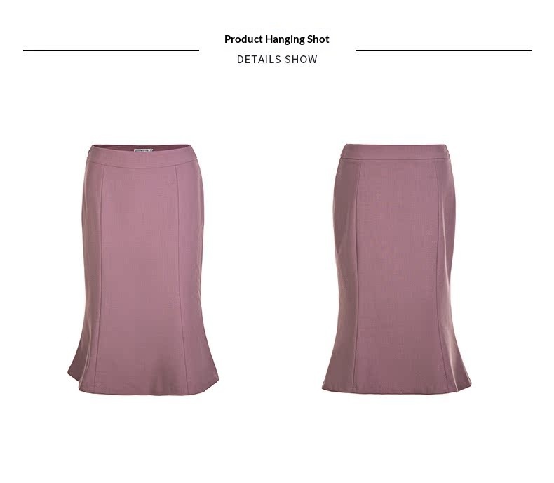 MINZESTYLE Women's Autumn Office Lady Button Skirts Suits Peter Pan Coral Business Suit
