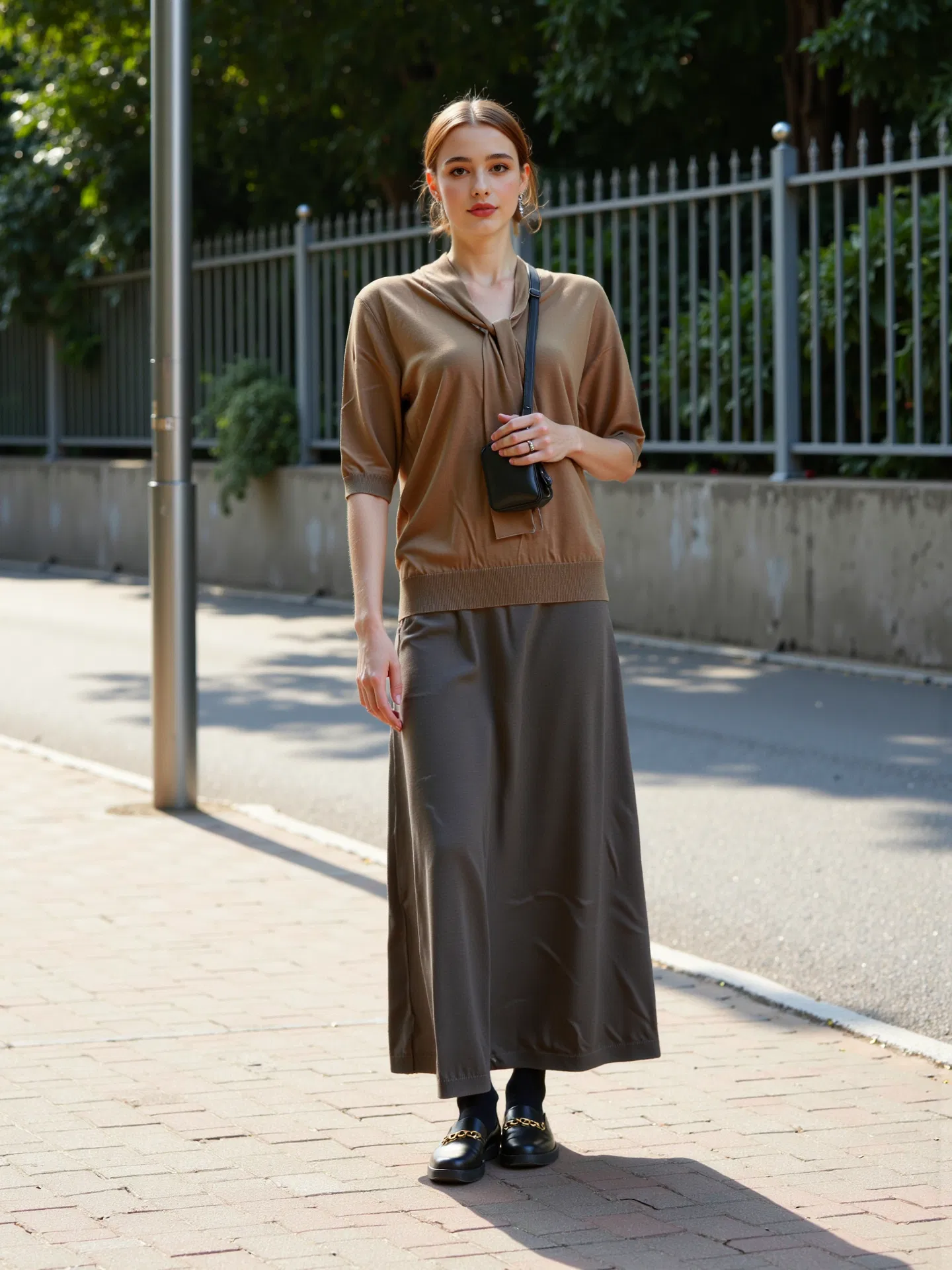 Women's Wool Cardigan Sweater - Stylish Knit with Interwoven Patterns