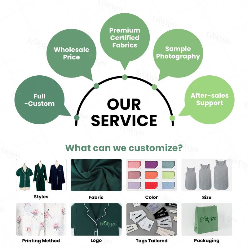 OEM Bamboo Fiber Sleepwear Set Soft Cooling Pajamas Women Loungewear Summer Pajamas Set