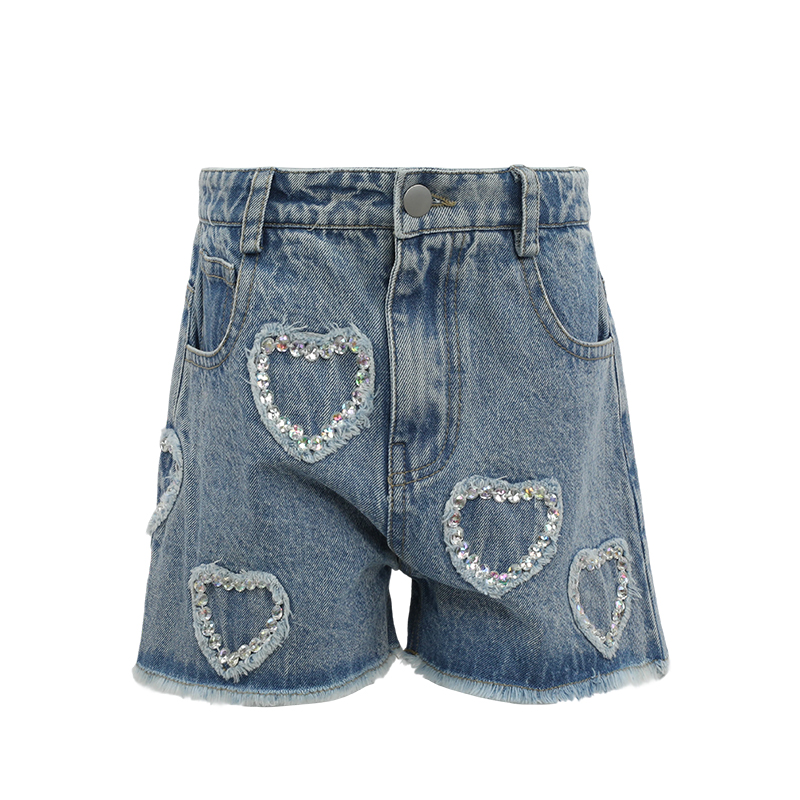Women's Cotton Denim Shorts Acid Wash Distressed Design Raw Hem Y2K Vintage Style Baggy Fit Summer Casual Breathable Hot Shorts