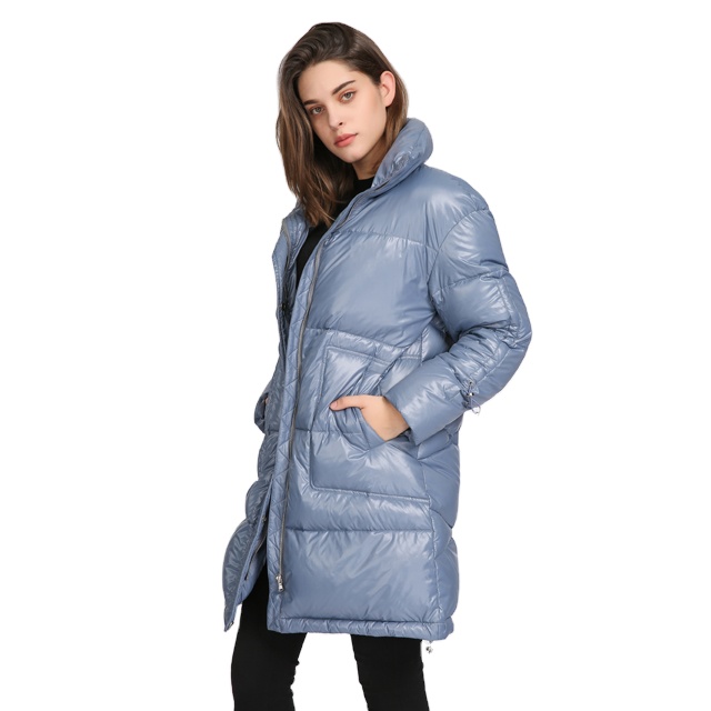 2021 Custom Fashion Casual Female Ladies Down Fill Bubble Long Plus Size Women's Jacket and Puffer Winter Coat for Women