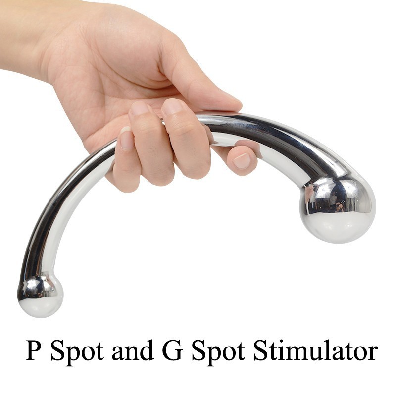 Famous Metal Curved Double-Ended G-spot Massage Masturbation Sex Toy Manufacturers, Exporter