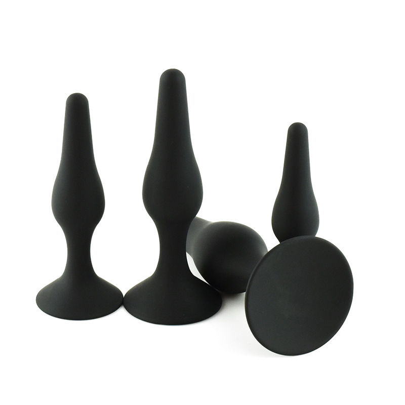 China Sexy Toys 4PCS Anal Plug Set Medical Silicone Sensuality Anal Toys Supplier, Pricelist