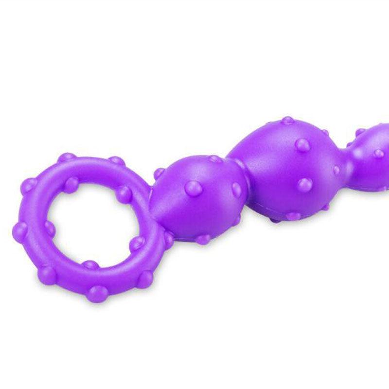 OEM Beginner Friendly Lovehoney Purple Anal Beads with Finger Loop Factories, Company
