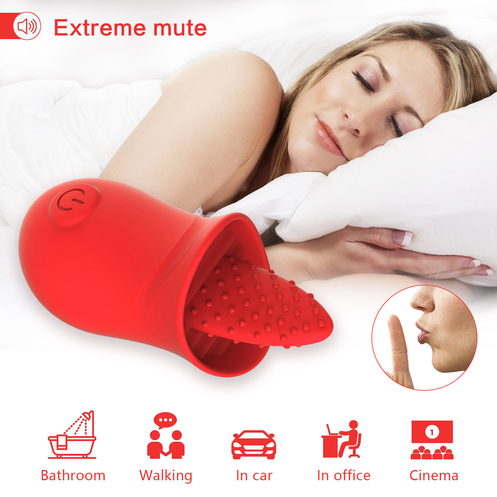 ODM Amazon Rose Tongue Wireless 10 Strong Vibration Modes Modes Clitoral Tongue Vibrator Exporters, Product
