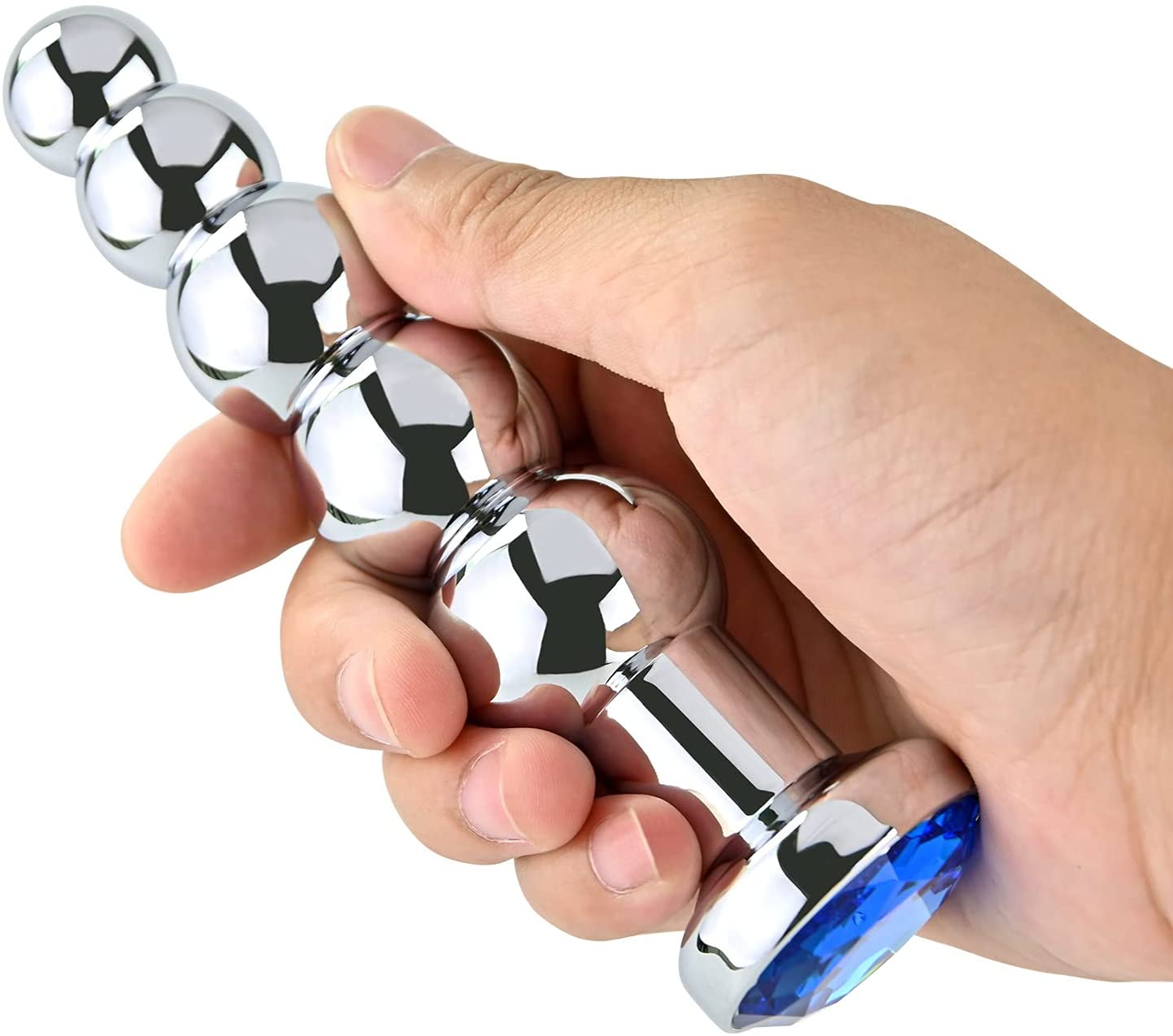 High-Quality Colourful Jewelry Metal Butt Plug Anal Trainer Toys with 5 Graduated Balls Manufacturer, Exporter