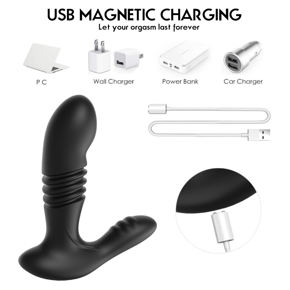 Famous Remote Control 12 Patterns Dual Stimulation Thrusting Anal Plug Prostate Massager Pricelist, Exporter