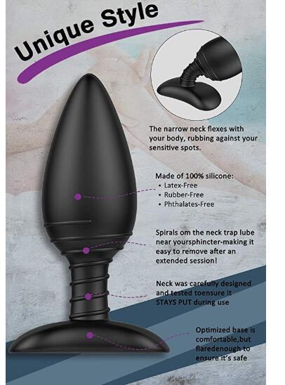 Best Silicone Rechargeable Anal Vibrator with Remote Control 6 Vibration Modes Suppliers, Quotes