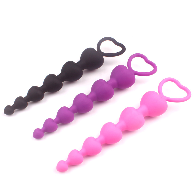 Custom LoveIy Heart Shaped Prostate Massager with Safe Pull Ring Suppliers, Quotes