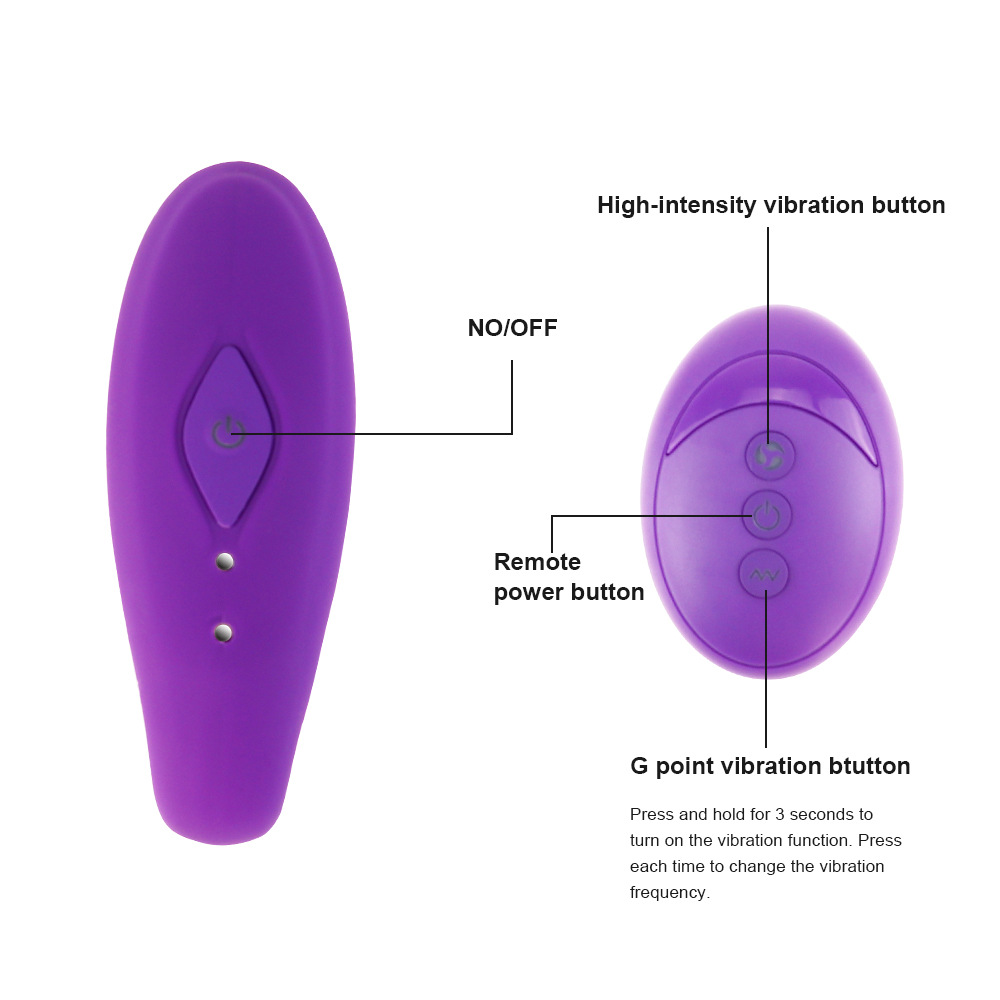 Wholesale Remote control dual Tip Vibrator U-Shaped G-Spot Clitoral Stimulator couples vibrator Factory, Pricelist