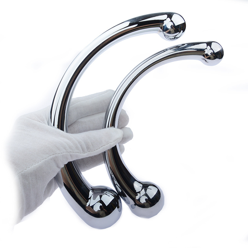 Famous Metal Curved Double-Ended G-spot Massage Masturbation Sex Toy Manufacturers, Exporter