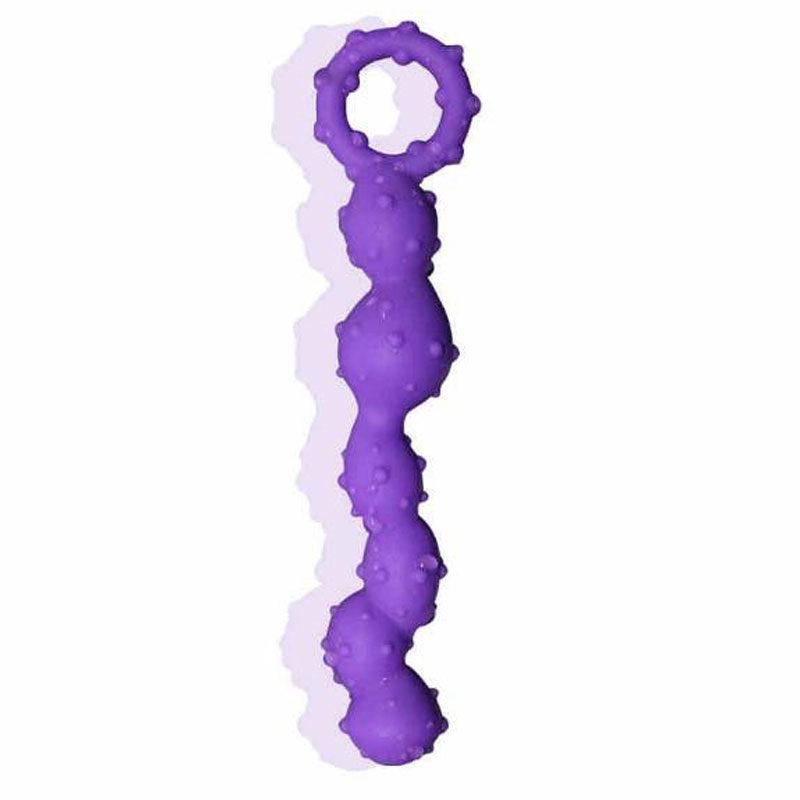 OEM Beginner Friendly Lovehoney Purple Anal Beads with Finger Loop Factories, Company