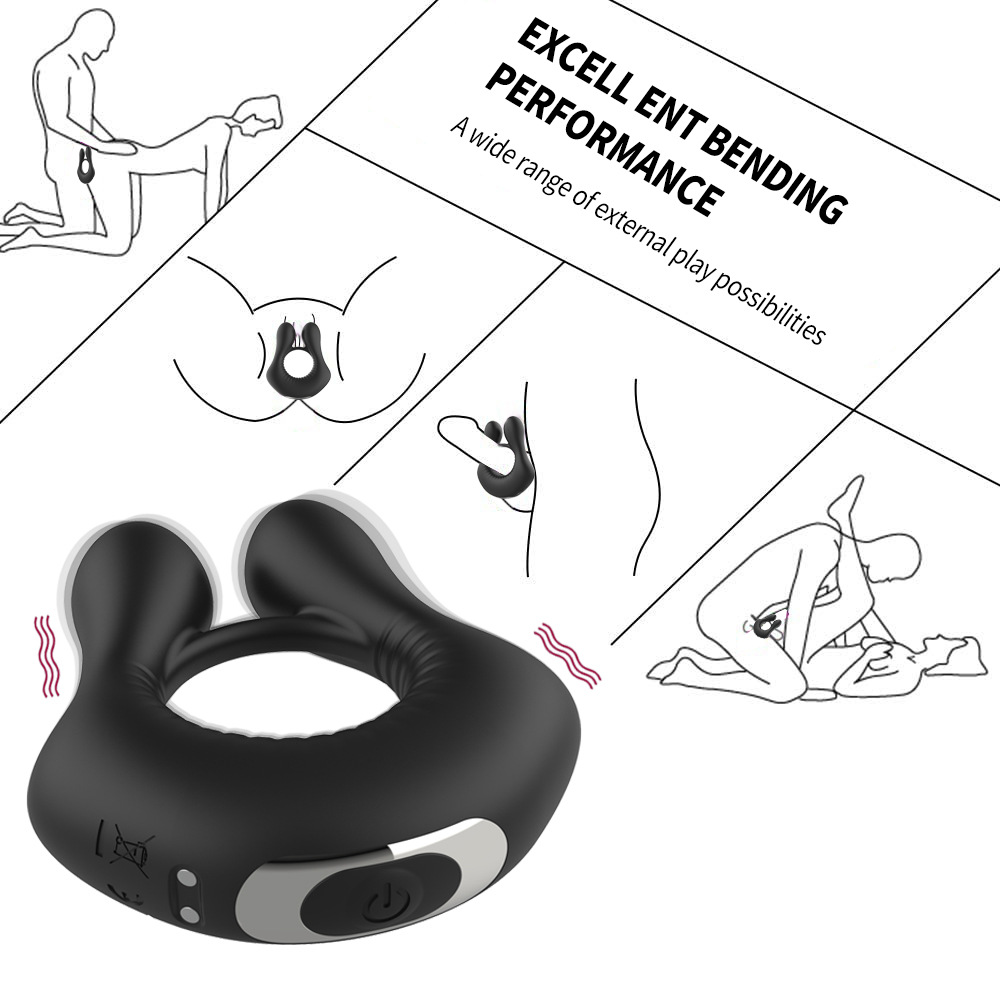 Wholesale Male Sex Toys 3 Motors for Clitoris & Testicles Stimulation Pleasure Vibrating Cock Ring Quotes, Company