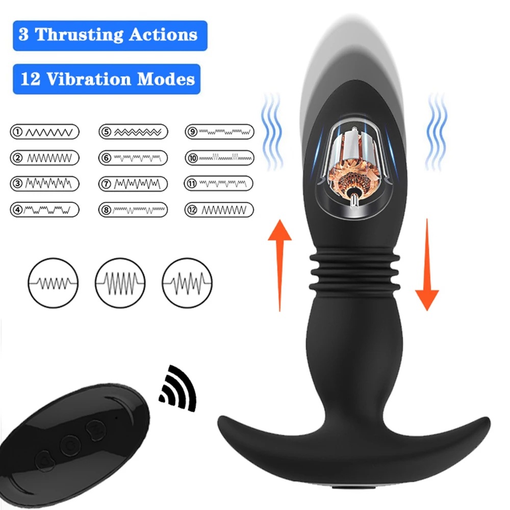 High-Quality Remote Control 7 modes Butt Plug Thrusting Anal Prostate Massagers Companies, Products