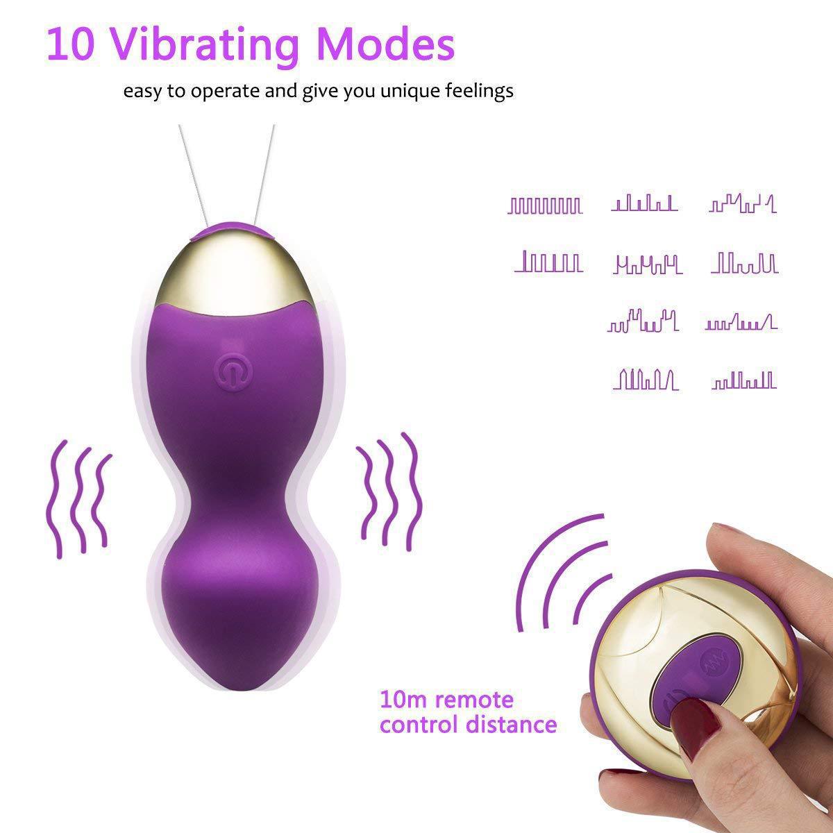 Discount Women Wireless Remote  10 Speeds USB Rechargeable Egg Vibrator Supplier, Suppliers