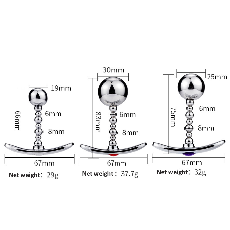 Buy Anal Beads Metal Crystal Jewelry Anal Plug Prostate Massager Factory, Service
