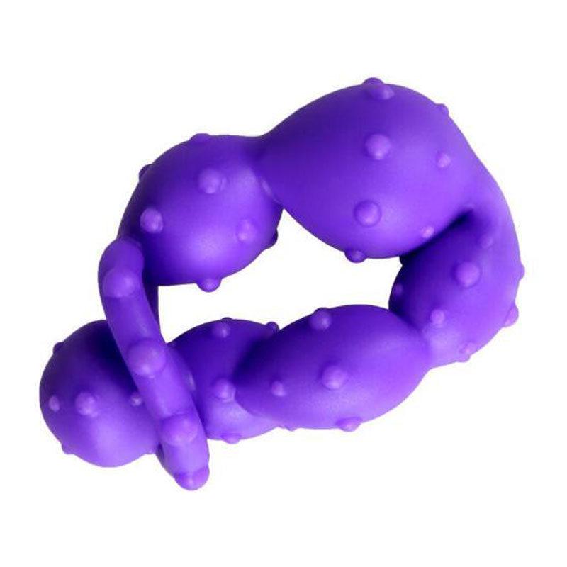 OEM Beginner Friendly Lovehoney Purple Anal Beads with Finger Loop Factories, Company