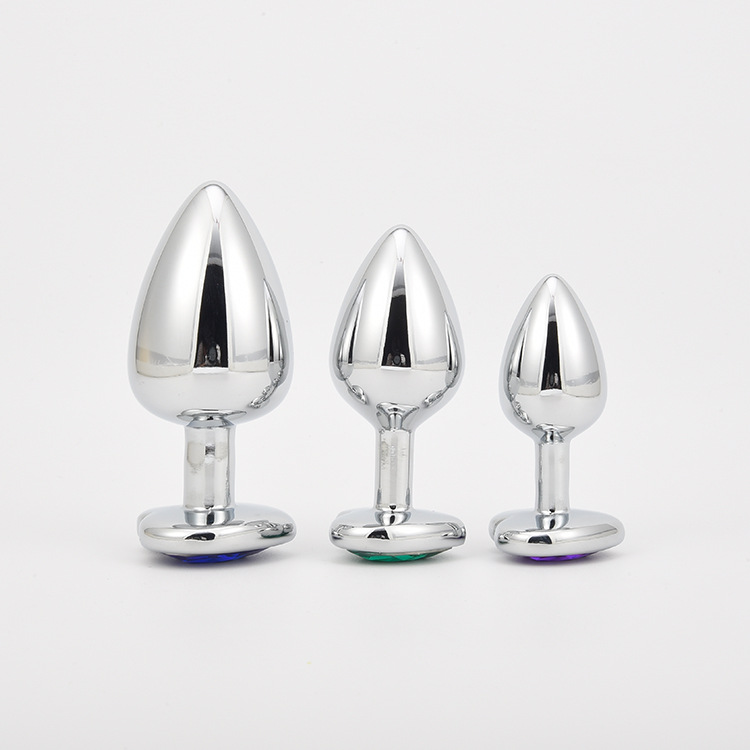 Cheap Luxury Metal Butt Toys Heart Shaped Anal Trainer Jewel Butt Plug Manufacturer, Exporter