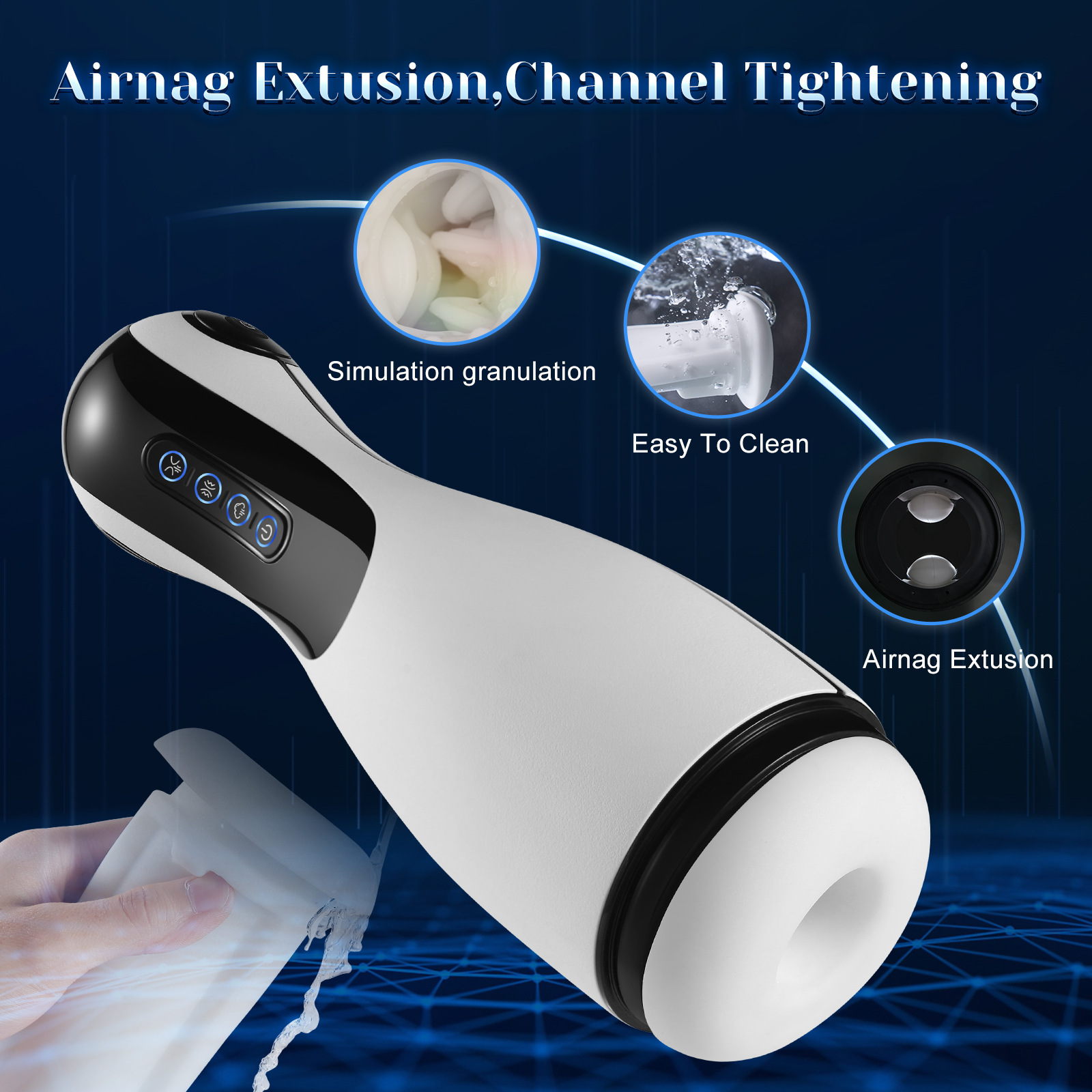 China Eelectric Oral Sex Toy with 3 sucking mode Male Masturbator Cup Factory, Exporter
