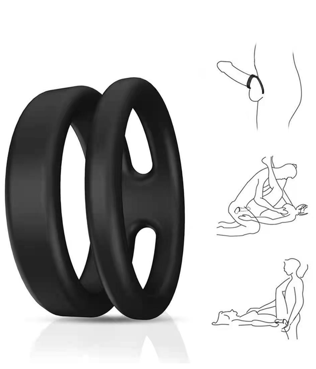 Silicone Dual Penis Ring 5