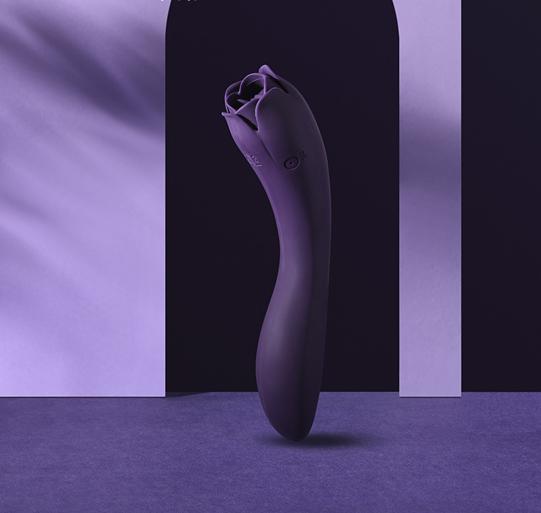 China Rechargeable Rose Clitoris Nipple Licker 2 in 1  Clitoral G Spot Dildo Vibrator Supplier, Pricelist