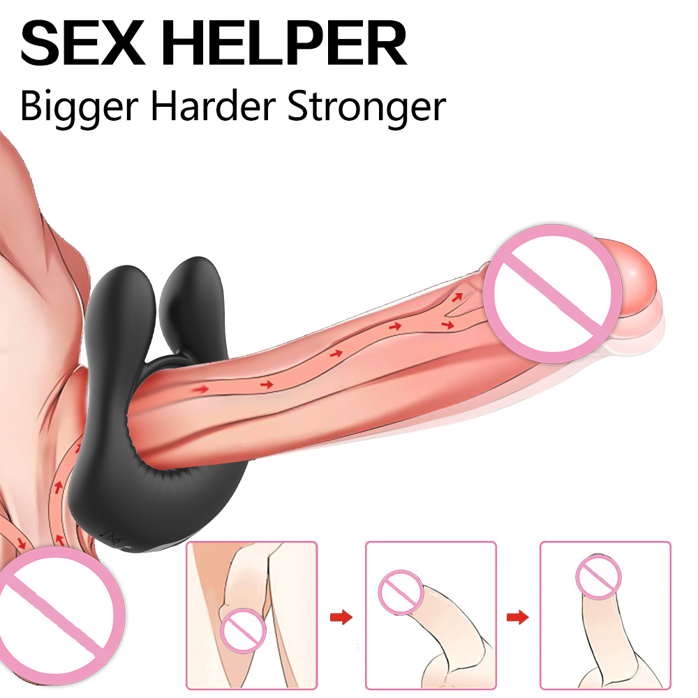 Wholesale Male Sex Toys 3 Motors for Clitoris & Testicles Stimulation Pleasure Vibrating Cock Ring Quotes, Company