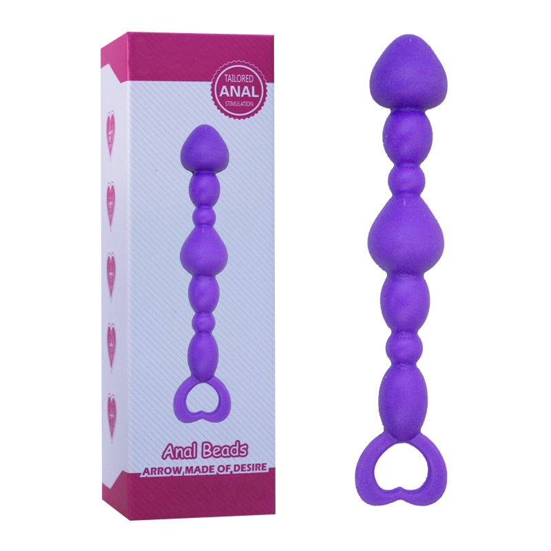 OEM Beginner Friendly Lovehoney Purple Anal Beads with Finger Loop Factories, Company