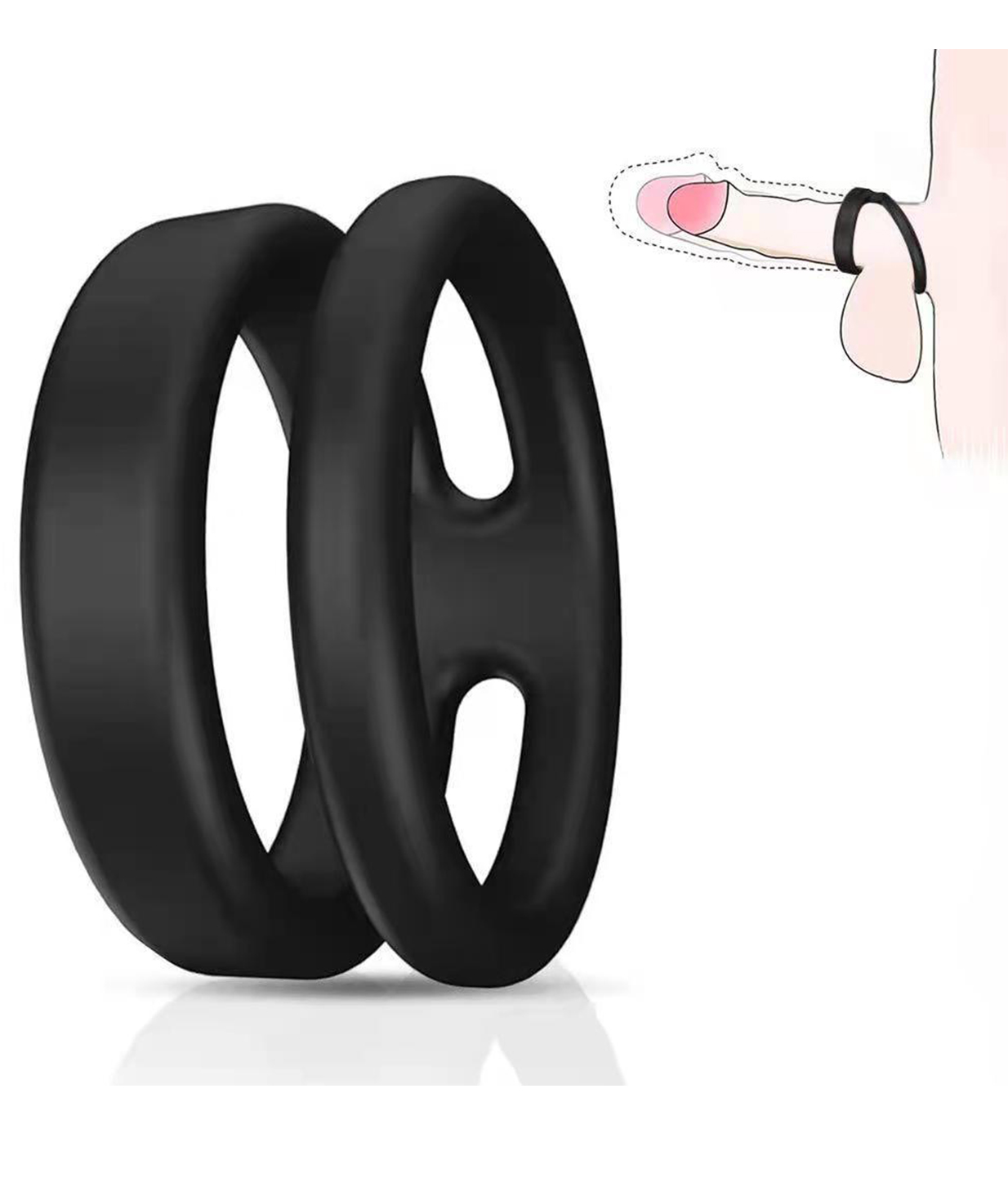 Silicone Dual Penis Ring 3