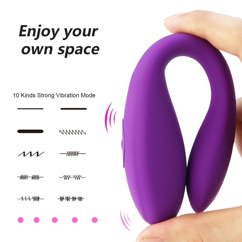 Wholesale Remote control dual Tip Vibrator U-Shaped G-Spot Clitoral Stimulator couples vibrator Factory, Pricelist