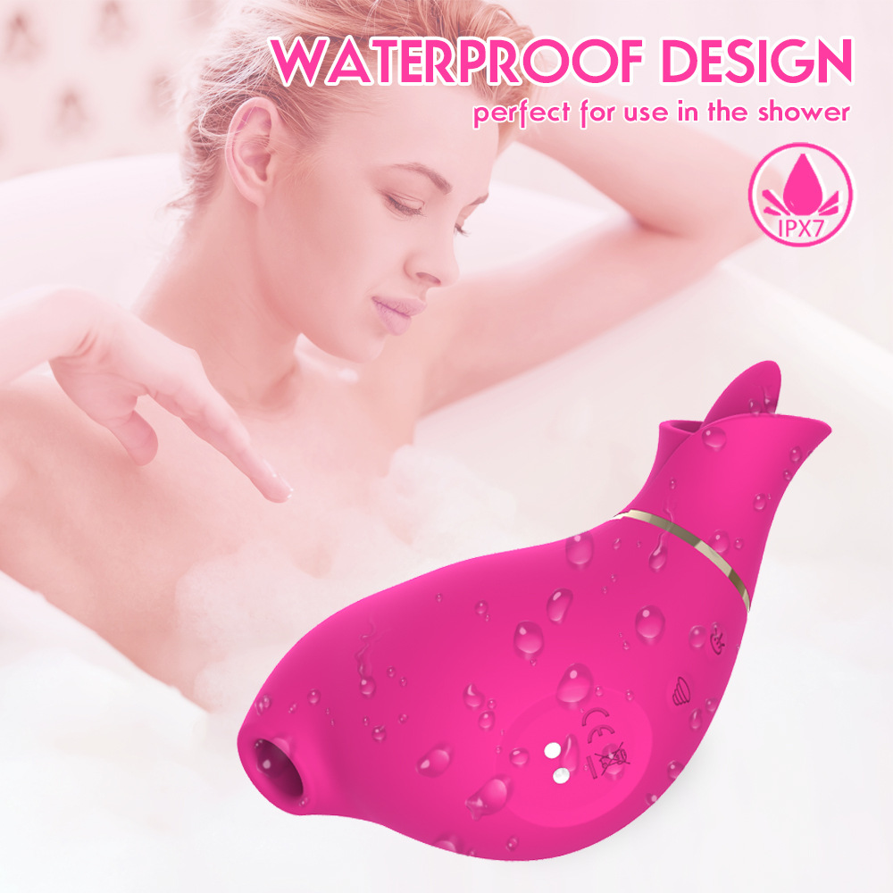 Custom 10 Frequency Tongue Licking + Sucking Vibrator Toy For Women Suppliers, Factory