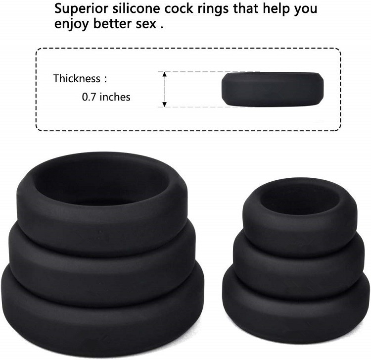 Discount 6 Different Size Flexible Super Soft Premium Quality Silicone  Penis Cock Rings Manufacturers, Products