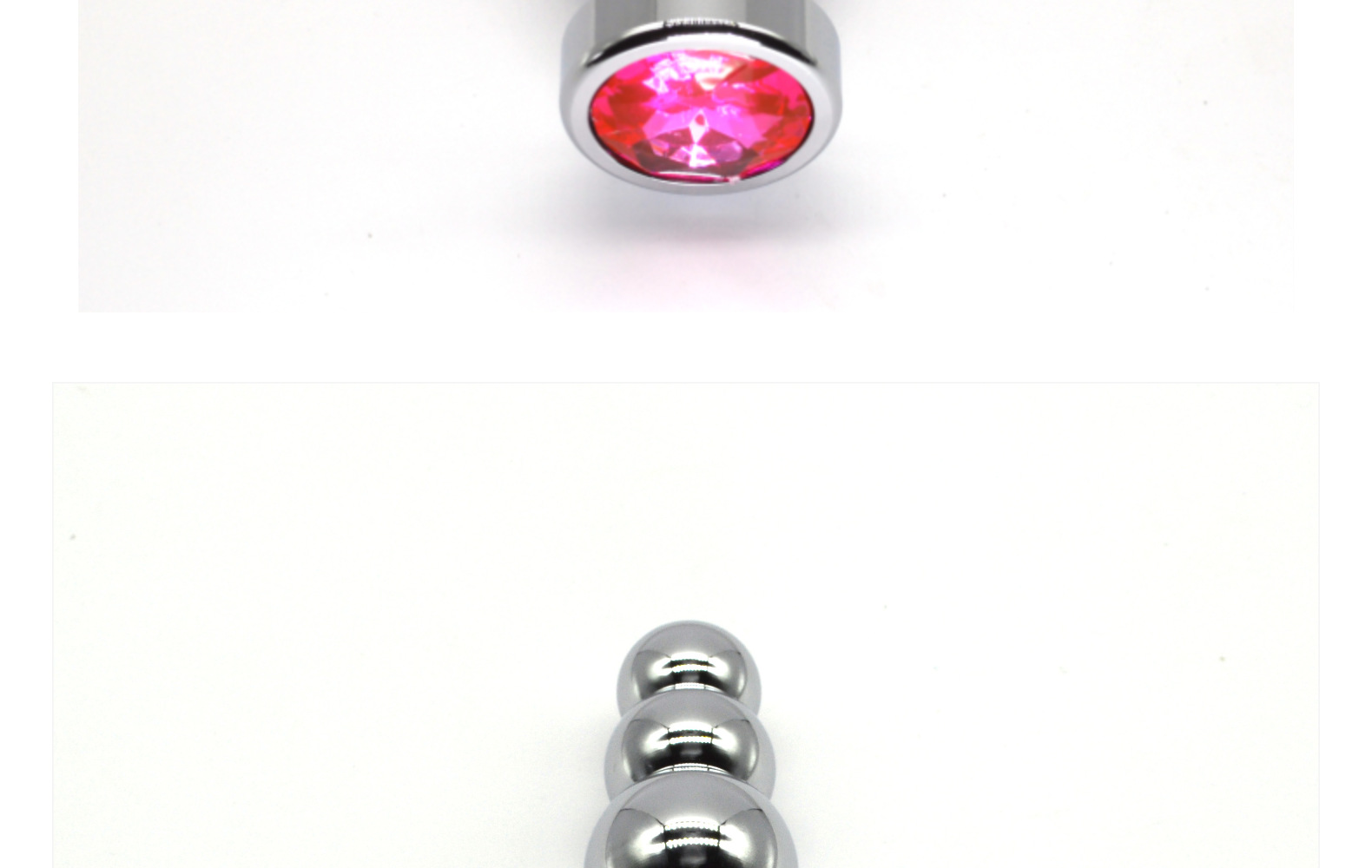 High-Quality Colourful Jewelry Metal Butt Plug Anal Trainer Toys with 5 Graduated Balls Manufacturer, Exporter