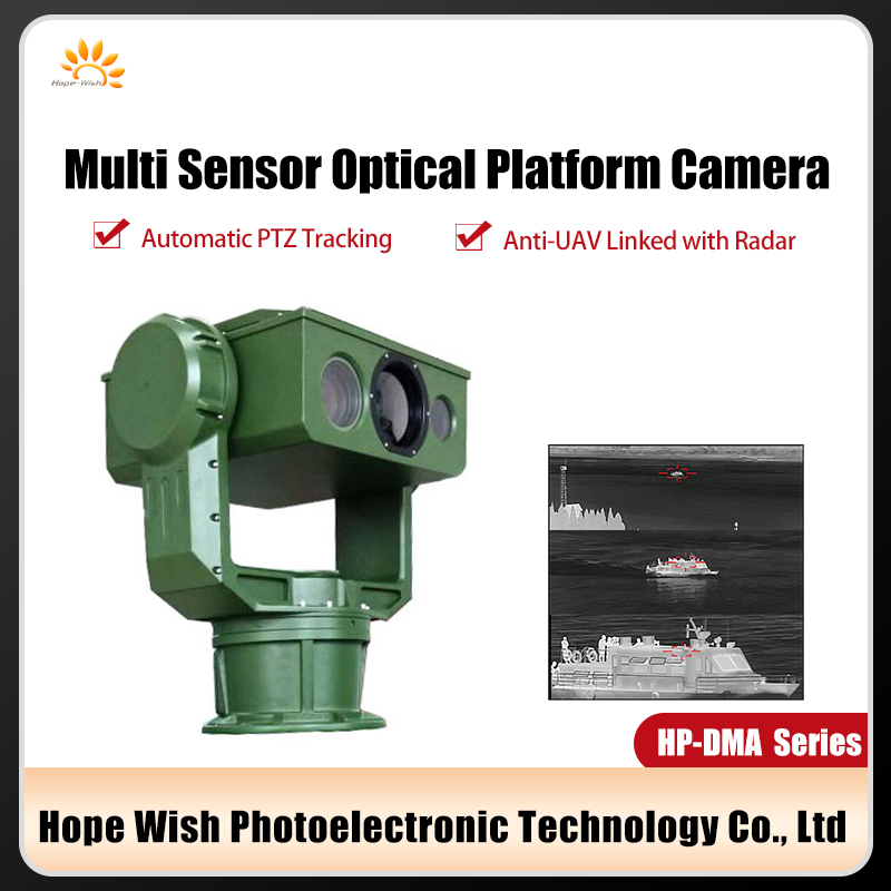 Waterproof / Weatherproof Long Range Surveillance PTZ Anti Drone System Linked Radar