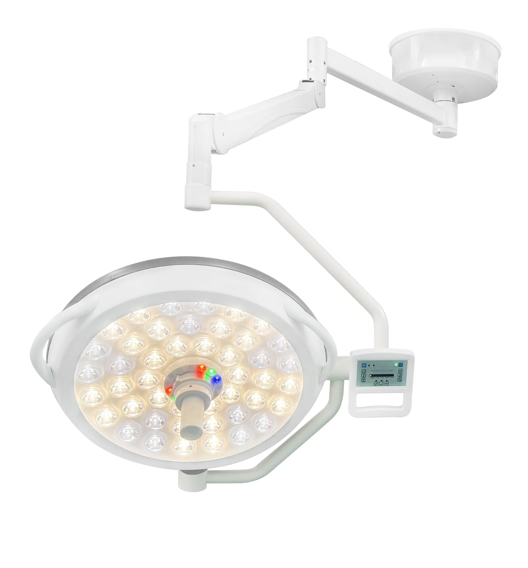 Mt Double Dome Ceiling Shadowless Medical Examination Surgical Mobile LED Operating Lamp
