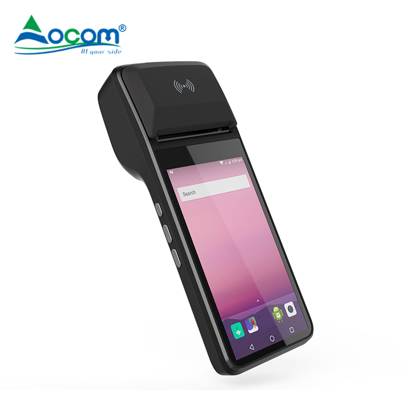 5.0 Inch GPS Agps Wireless Touch Screen Mobile POS Terminal with Printer NFC Reader