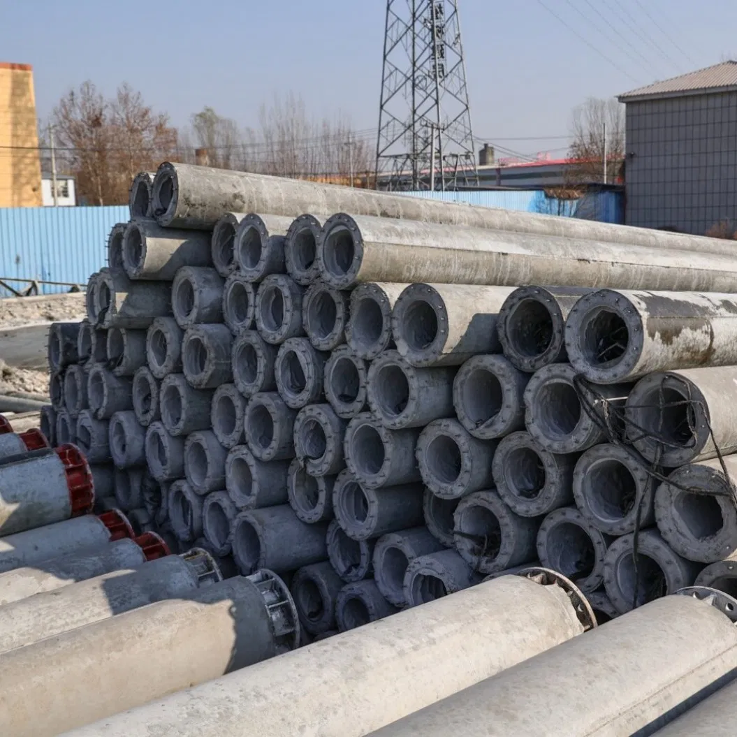 Coastal Area Concrete Electric Pole Saltwater Corrosion Resistant