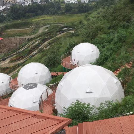 6m Cheap Factory Price Dome House Prefabricated with Aluminum Frame
