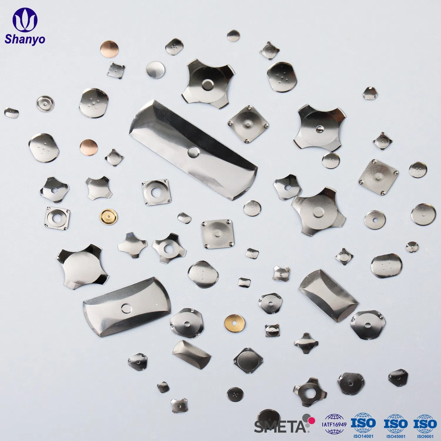 Custom Design Good Click Feeling Precision Stamping Steel Metal Snap Dome Switch for Mobile Phones