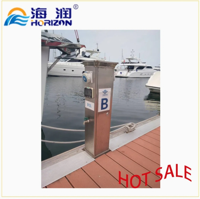 Corrosion-Resistant Service Pedestal Saltwater Rated for Coastal Power/Water Supply