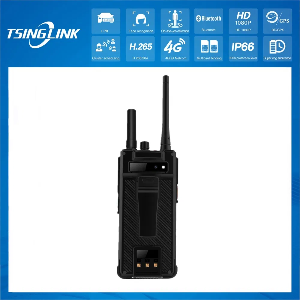 Long Range Distance Handheld Walkie Talkie Large Battery Intelligent Handheld Terminal 4G Wireless Portable Camera System