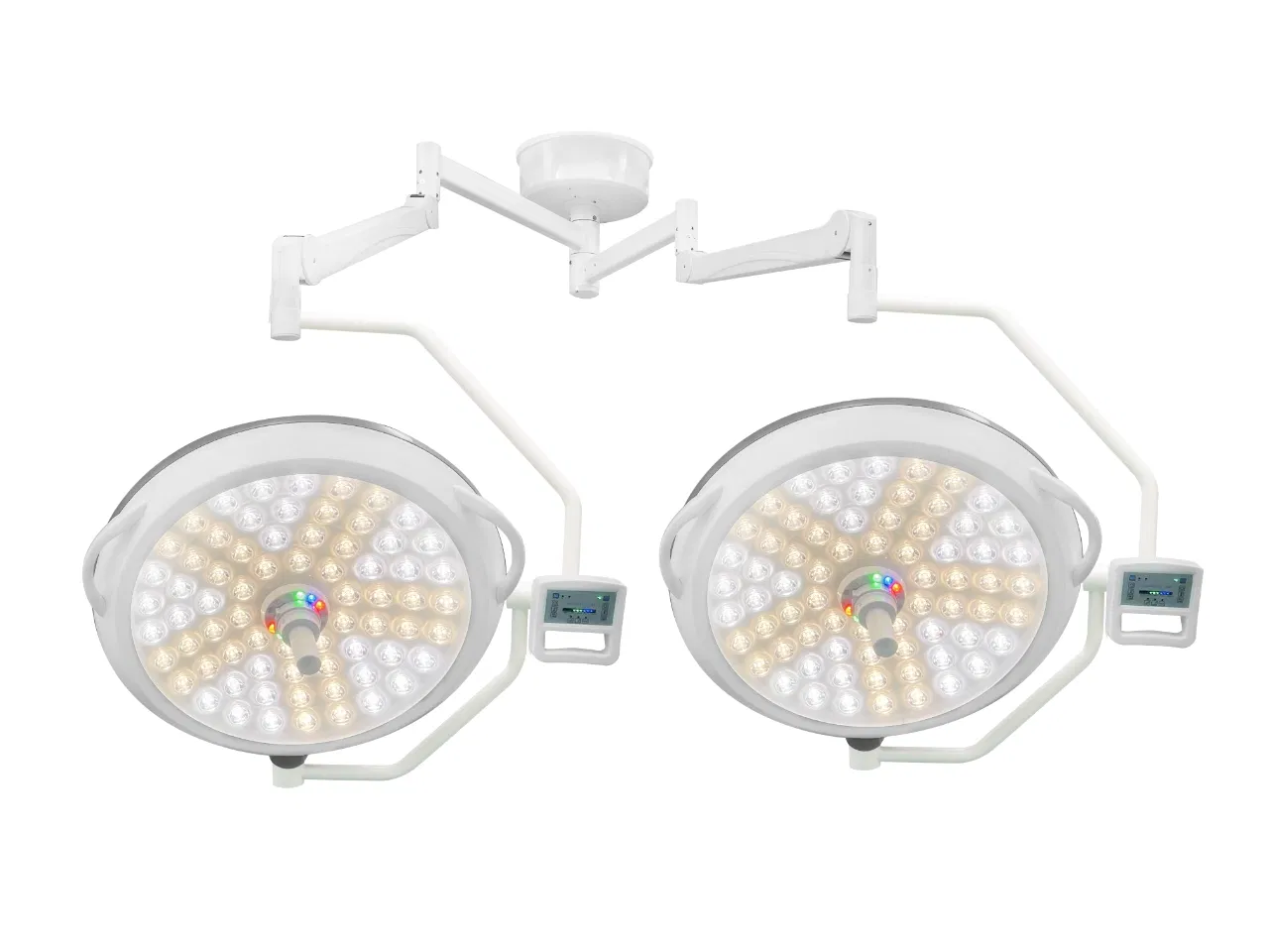 Mt Double Dome Ceiling Shadowless Medical Examination Surgical Mobile LED Operating Lamp