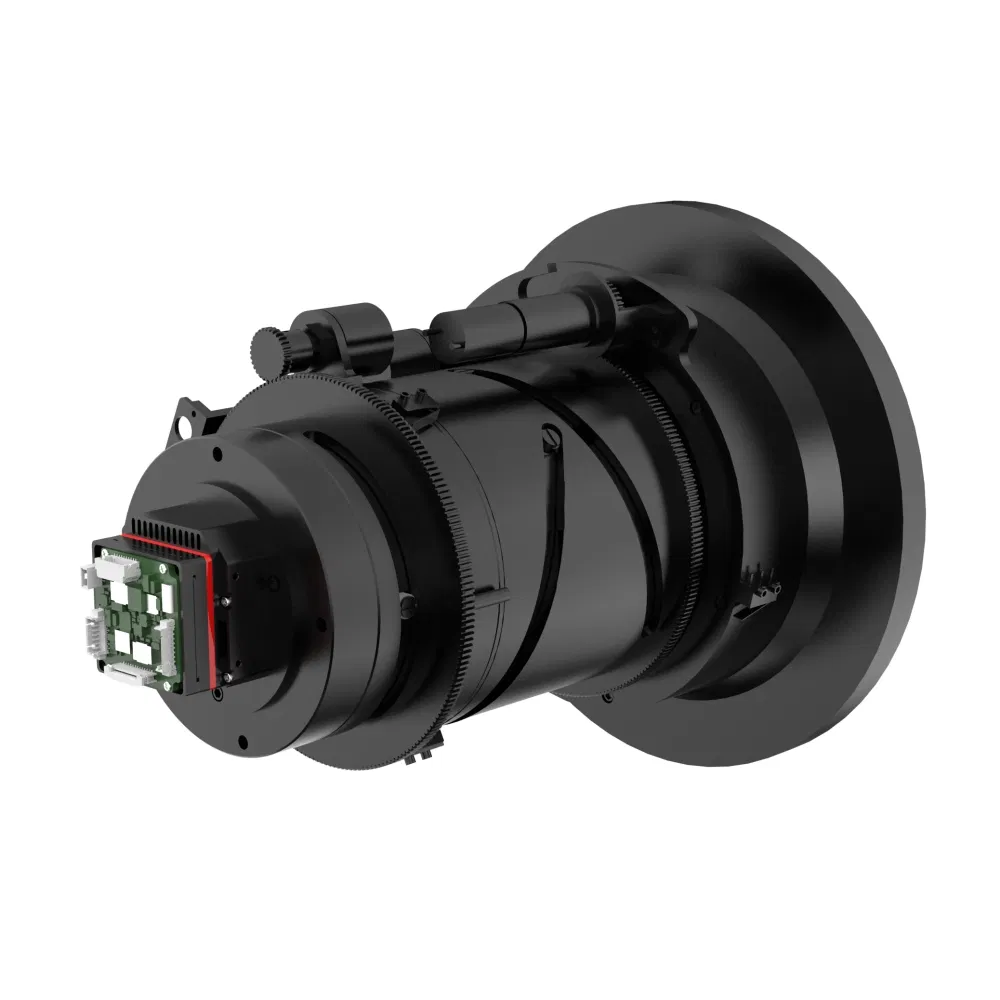 Athermalized Prime &amp; Electric Focusing Lenses Supported Continuous Zoom Auto-Focus Infrared System