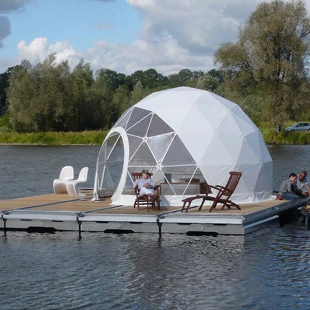 Transparent Prefab Geodesic Dome Tent House for Dwelling Yoga