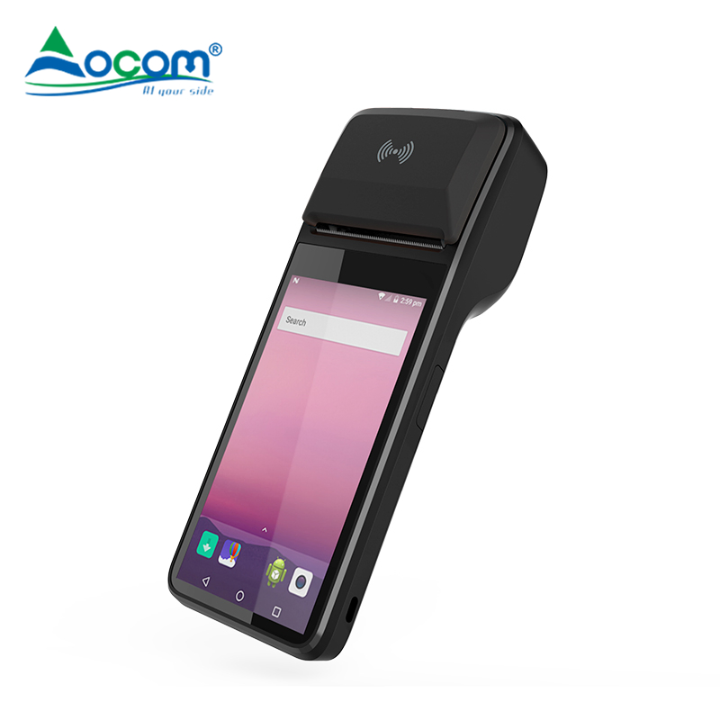 5.0 Inch GPS Agps Wireless Touch Screen Mobile POS Terminal with Printer NFC Reader