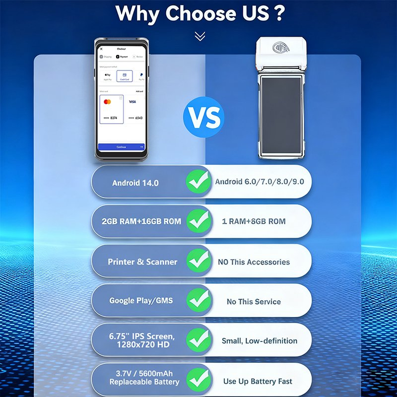 Suntek Factory Direct Sales 4G Smart POS Terminal with Gms for Mobile Payments