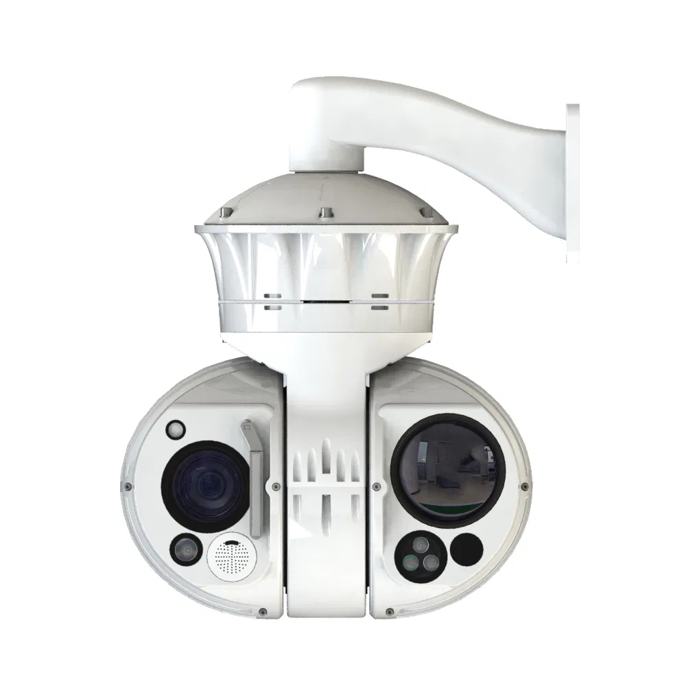 4MP 33X 384X288 50mm IR Target Intrusion Detection Vehicle Mounted Ai Thermal PTZ Camera with Green Flashing Warning Light