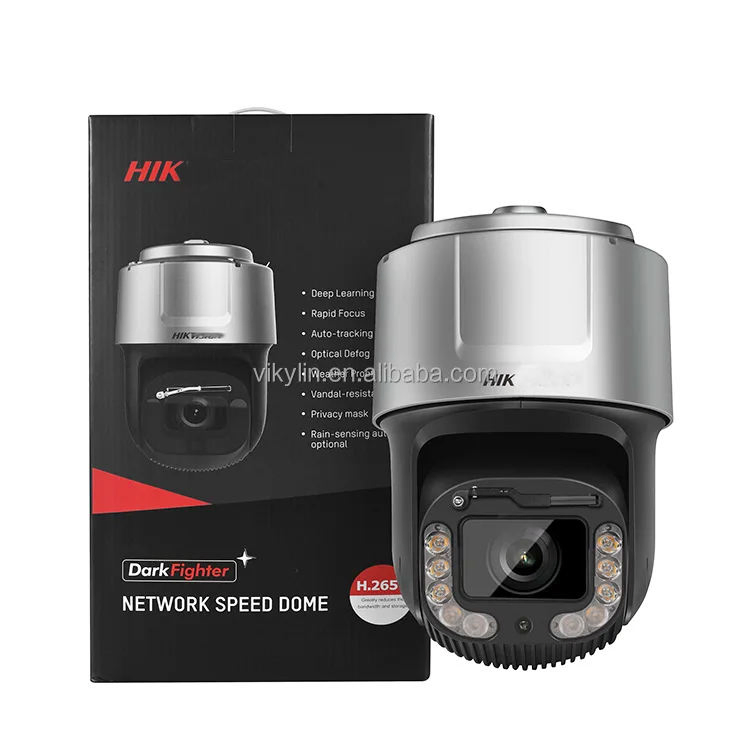 Original Hikvision 8MP 48X Optical Zoom Laser IR Network Speed Dome Ds-2df9c848lxg-Lw Darkfighter Auto-Tracking 2.0 PTZ Camera