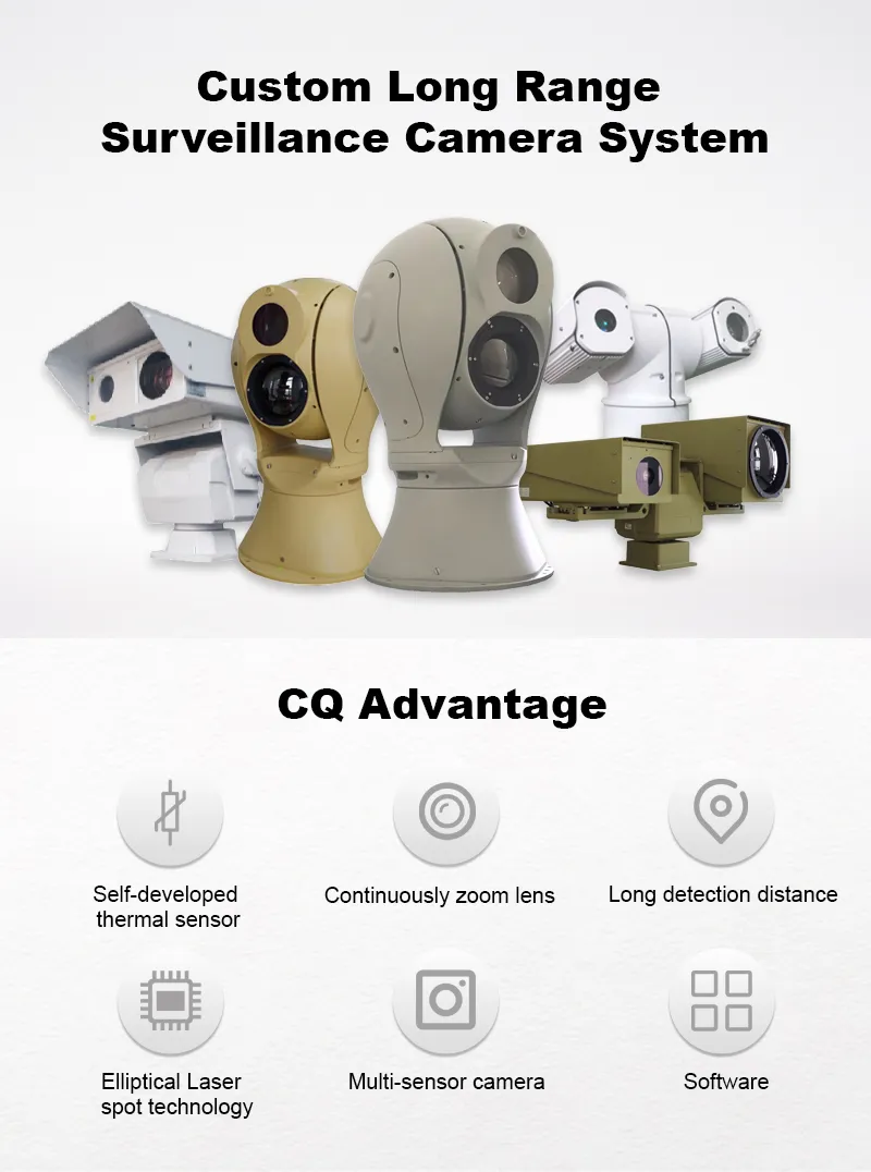 Vehicle Thermal Imaging PTZ CCTV Camera