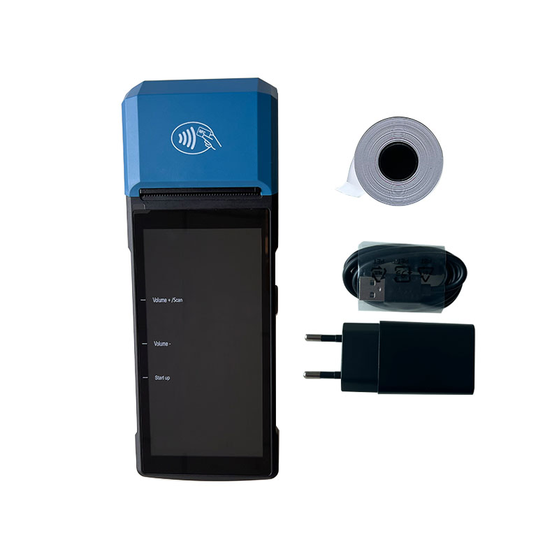 Android 14.0 WiFi 4G 5.5 Inch Smart Touch Screen Mobile POS Printer Wireless Handheld Portable Mobile POS Terminal